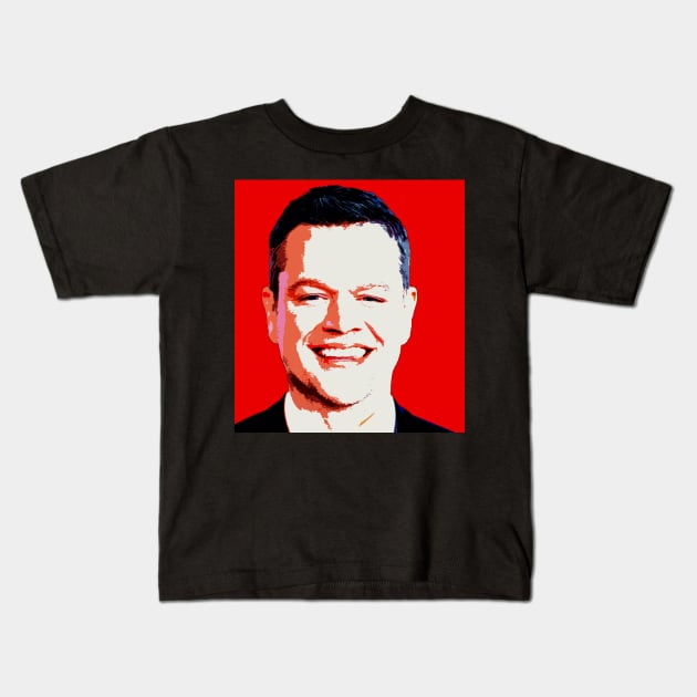 matt damon Kids T-Shirt by oryan80